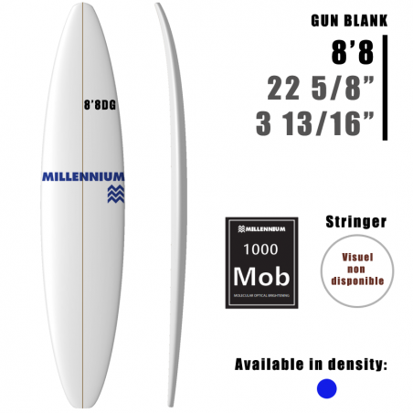 8'8DG Gun MILLENNIUM 3/4 BASS TBAND (2) 1/8 REDWOOD SIDE 3/4