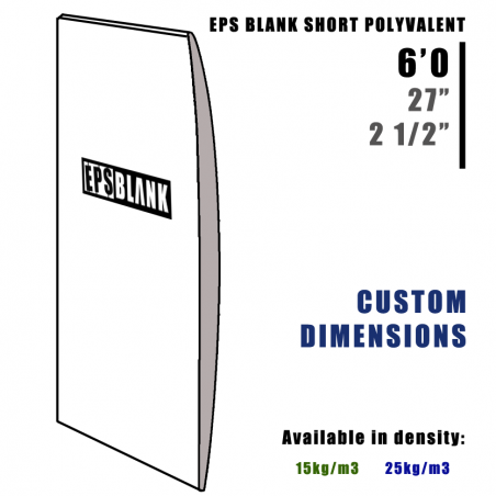 EPS BLANK Shortboard Polyvalent