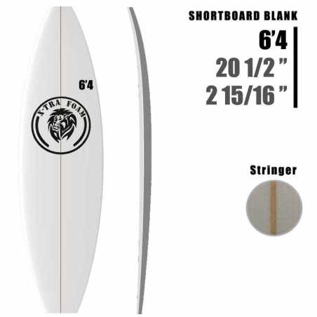 6'4" Shortboard XTRAFOAM