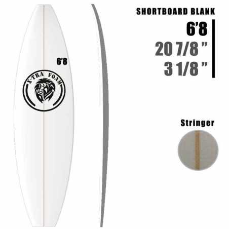 6'8" Shortboard XTRAFOAM