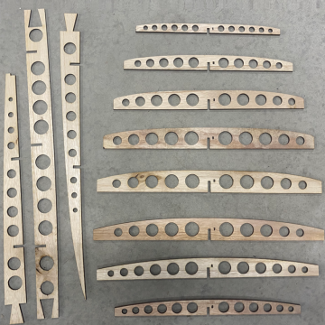 Découpe de votre structure évidée pour la fabrication "Hollow" de votre planche de surf