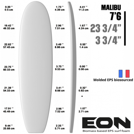 EON FOAM EPS BIOMASS 7'6"Malibu - non latté