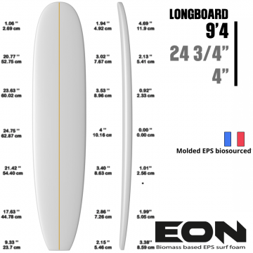 Pain de Mousse EPS HIGH FUSED 6'6"F latté