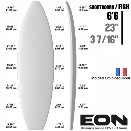 EON FOAM EPS BIOMASS 6'6"SB/FISH - non latté