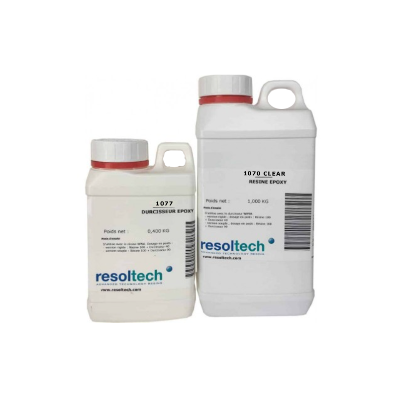Époxy - Résine époxy avec durcisseur 472 ml - Kit de résine époxy pour  débutants