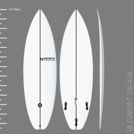 copy of Preshape Shortboard Confort - Squash Tail