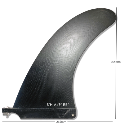 Longboard Single Fin Dolphin 9 - black tint