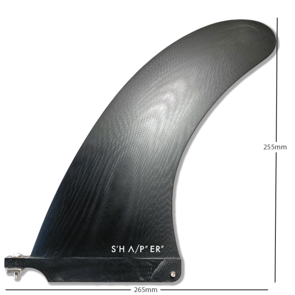 Longboard Single Fin Dolphin 9 - black tint