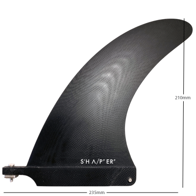 Longboard Single Fin Dolphin 9 - black tint