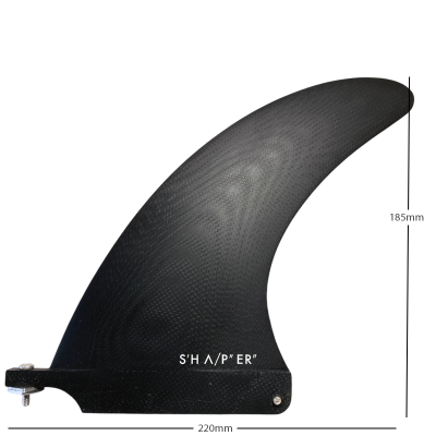 Longboard Single Fin Dolphin 9 - black tint