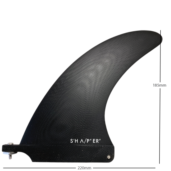 Longboard Single Fin Dolphin 6.5 - black tint