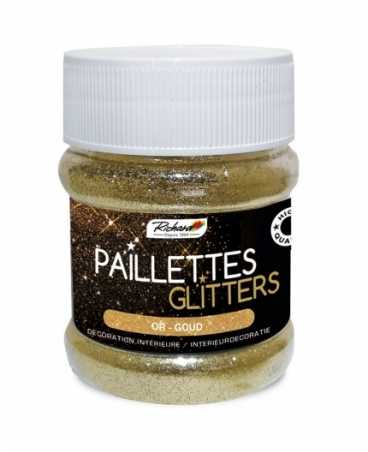 Paillettes Or - pot de 80grs