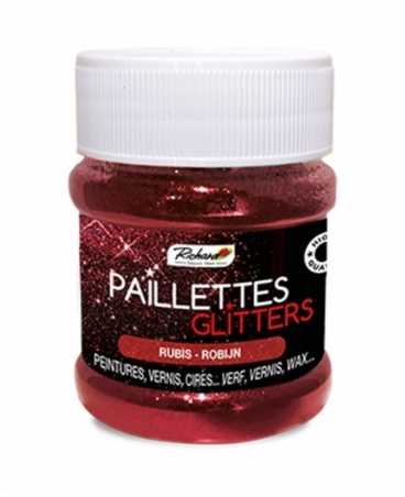 Paillettes Rubis - pot de 80grs