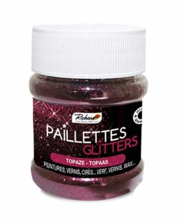 Paillettes Topaze - pot de 80grs