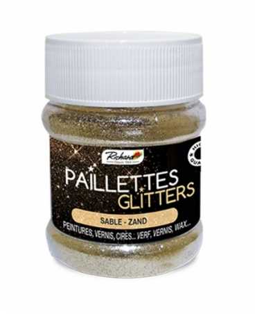 Paillettes Sable - pot de 80grs