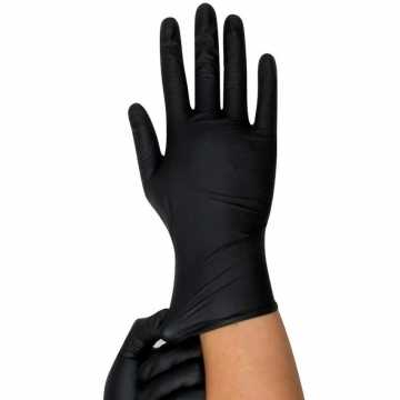 Box 100 Black Latex gloves