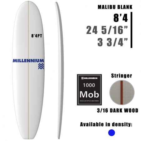 8'4PT Malibu MILLENNIUM 3/16 DARKWOOD