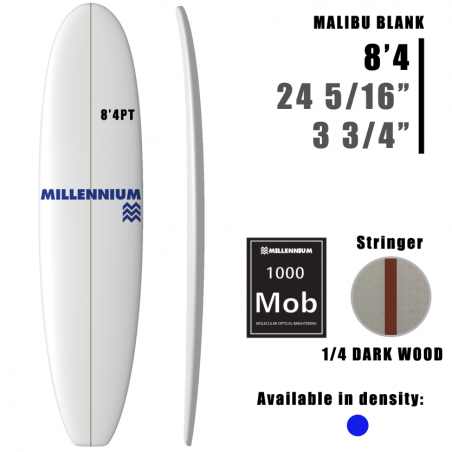 8'4PT Malibu MILLENNIUM 1/4 DARKWOOD