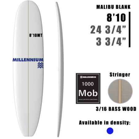 8'10MT Malibu MILLENNIUM 3/16 BASS