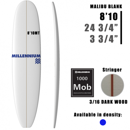 8'10MT Malibu MILLENNIUM 3/16 DARKWOOD