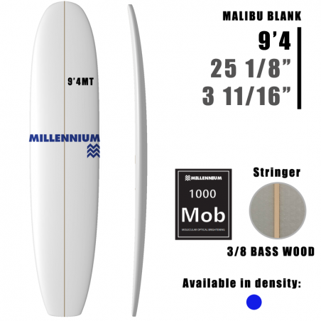 9'4MT Longboard MILLENNIUM 3/8 BASS