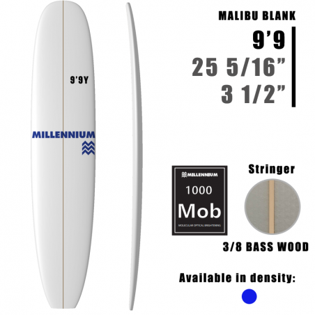 9'9Y Longboard MILLENNIUM 3/8 BASS